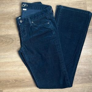 Ann Taylor LOFT Modern Boot Corduroy Pants Navy 4